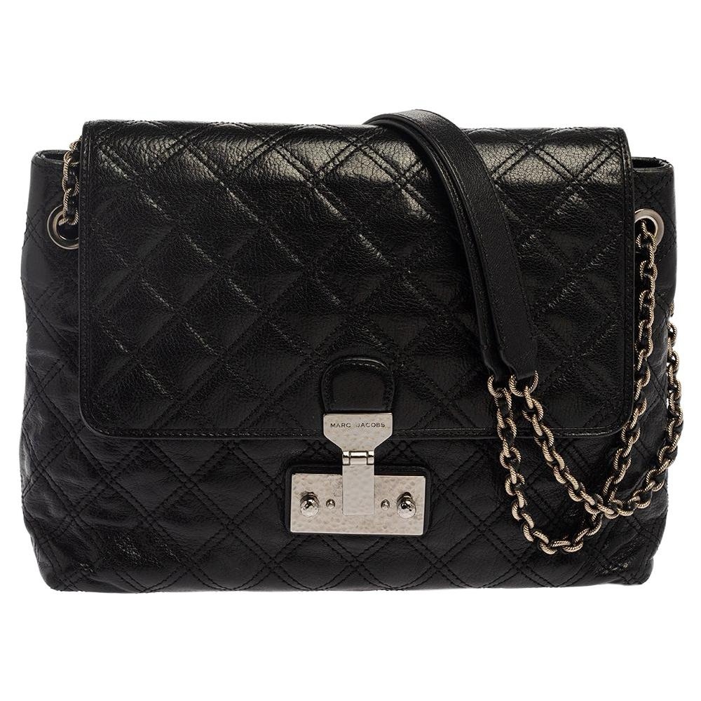 Marc Jacobs Black Quilted Leather Shoulder Bag